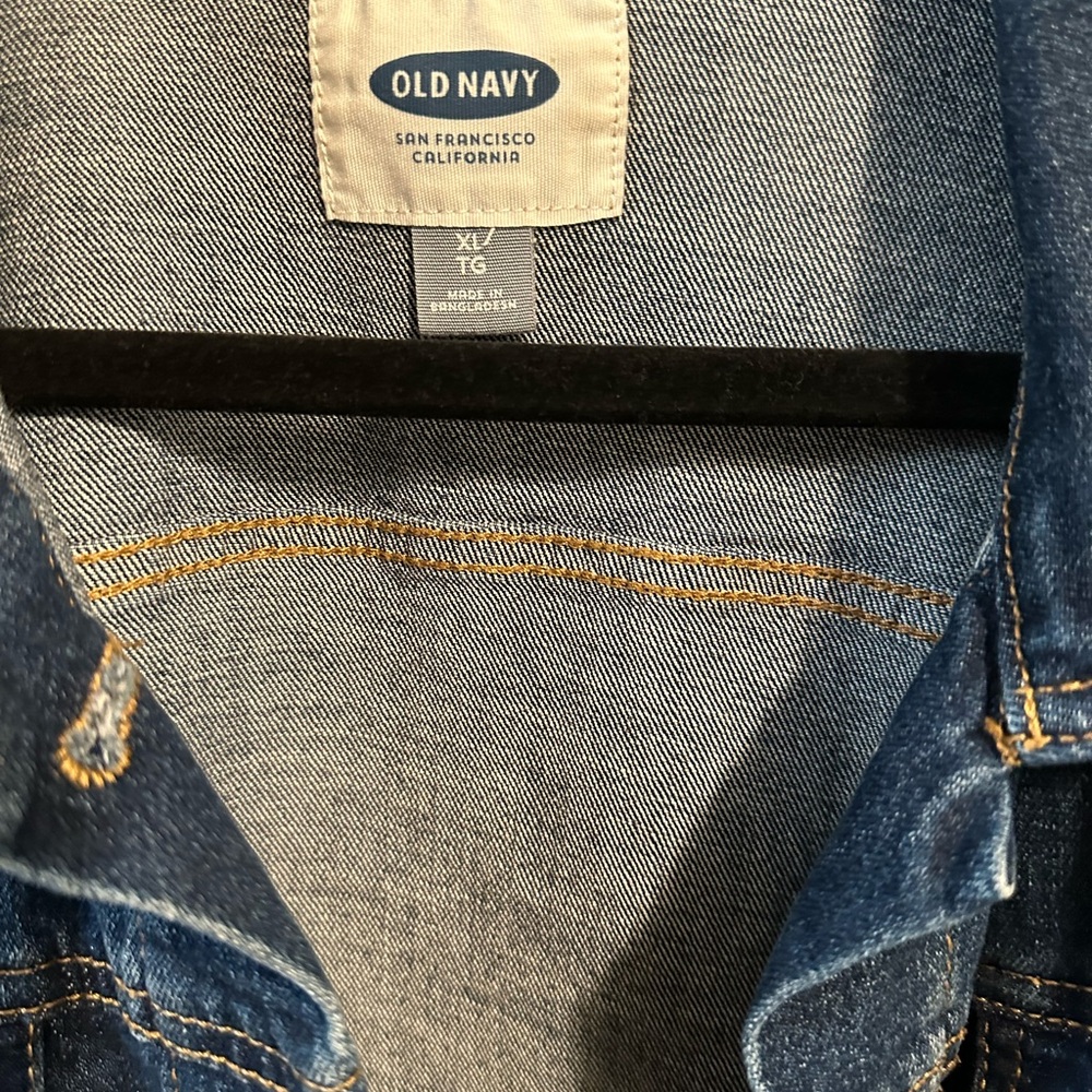 Old Navy Classic Blue Denim Jacket 98% cotton - Picture 2 of 4